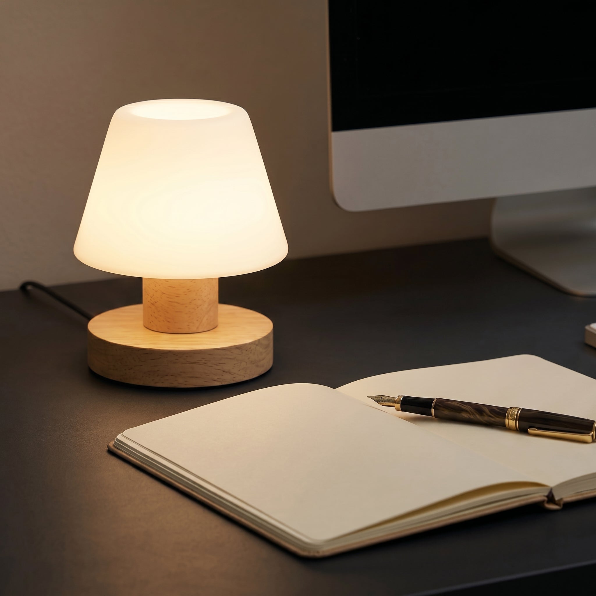 Minimalist Wooden Table Lamp
