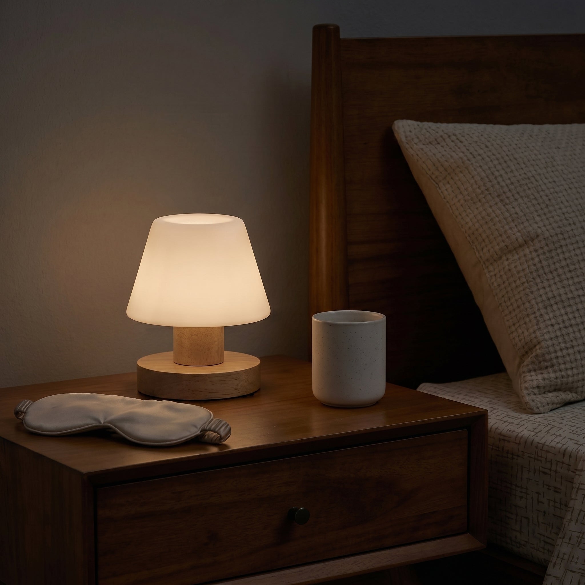 Minimalist Wooden Table Lamp
