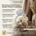 Csandiva™ Hand-Forged Vintage Moissanite Crown Ring | Butter-Smooth Micro-Pavé, Hypoallergenic Elegance | 90% OFF Last Day 🔥