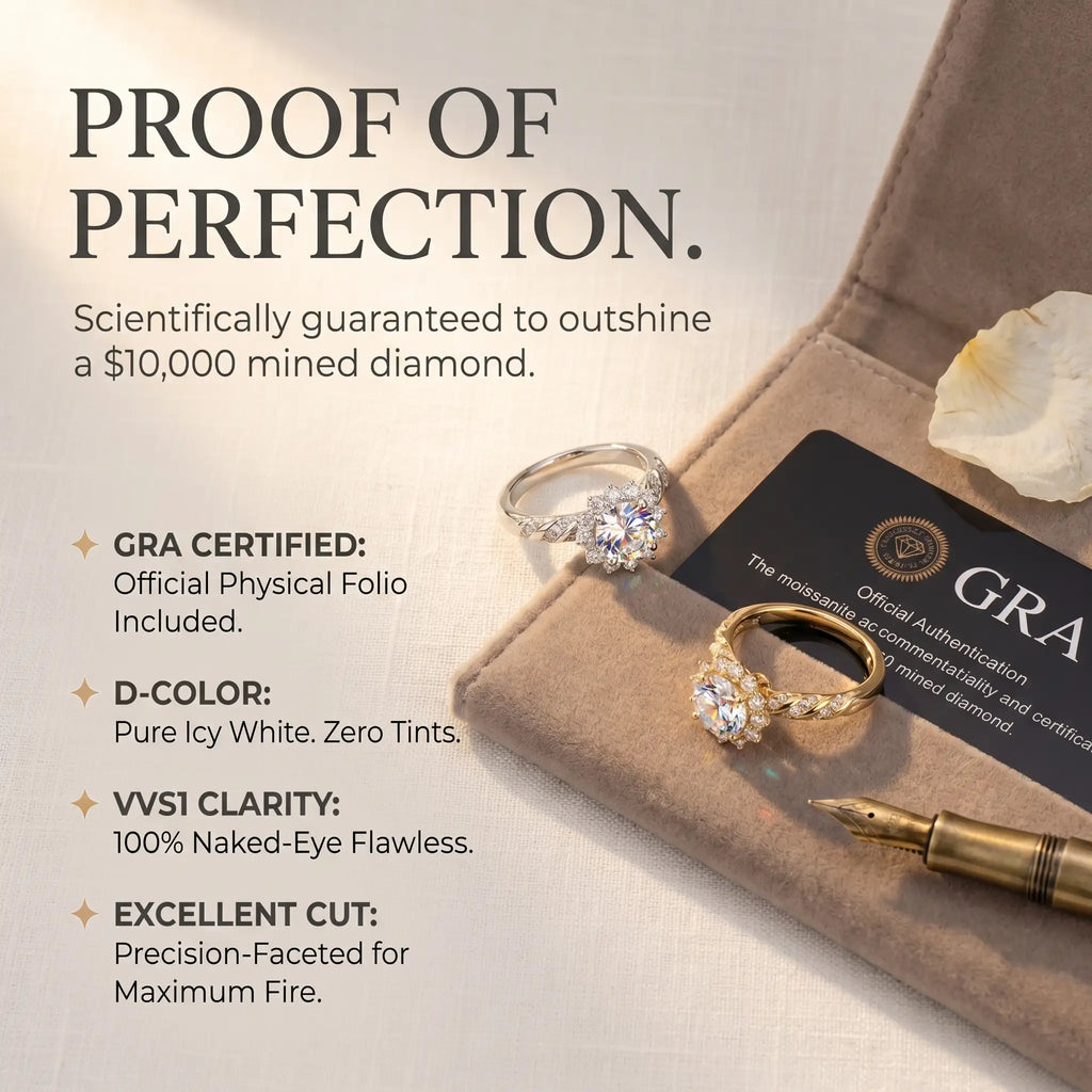 The Hand-Forged Moissanite Crown Ring | $10,000 Diamond Brilliance & Butter-Smooth Comfort Fit | 90% OFF Anniversary Event 🔥