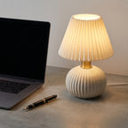 Pleated Ceramic Table Lamp