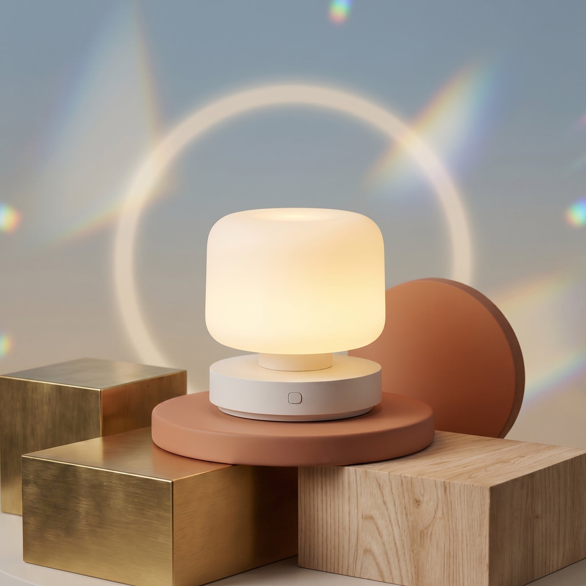Modern Frosted Dome Table Lamp