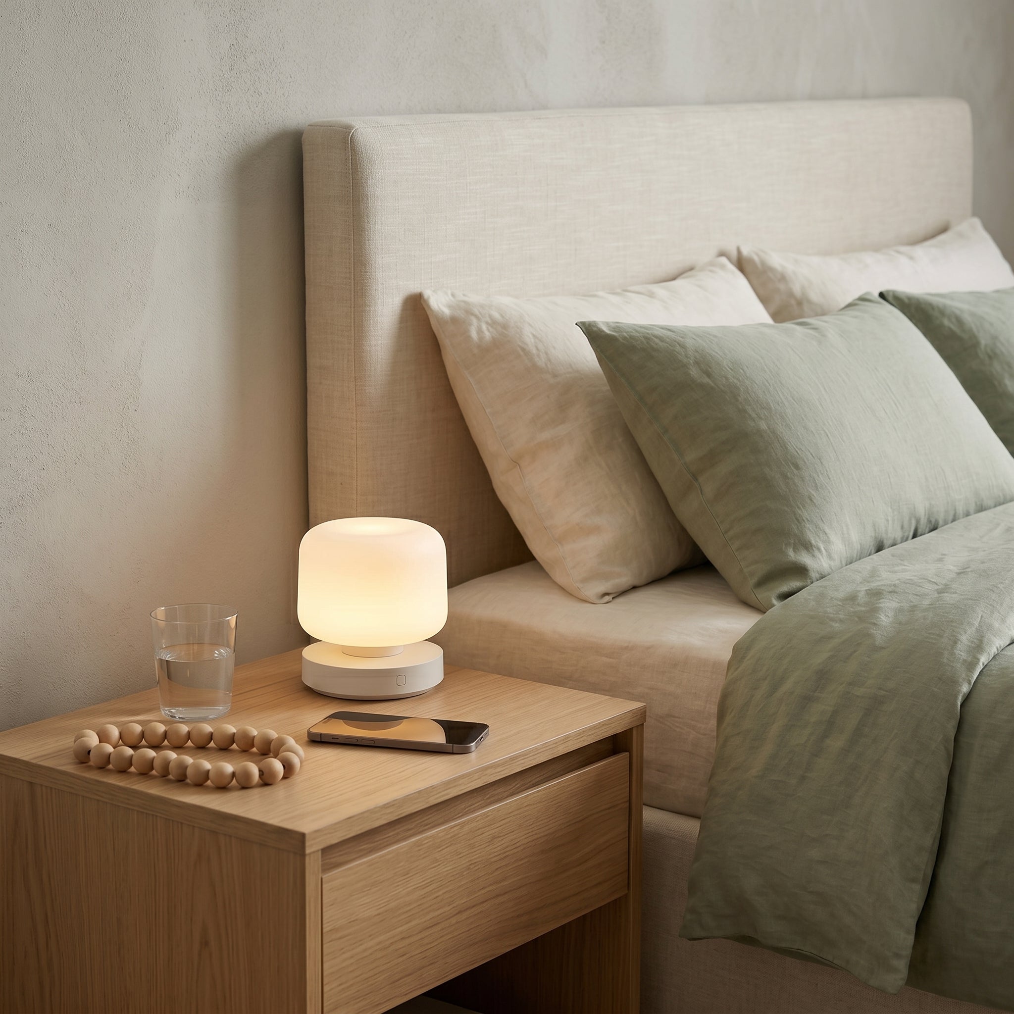 Modern Frosted Dome Table Lamp