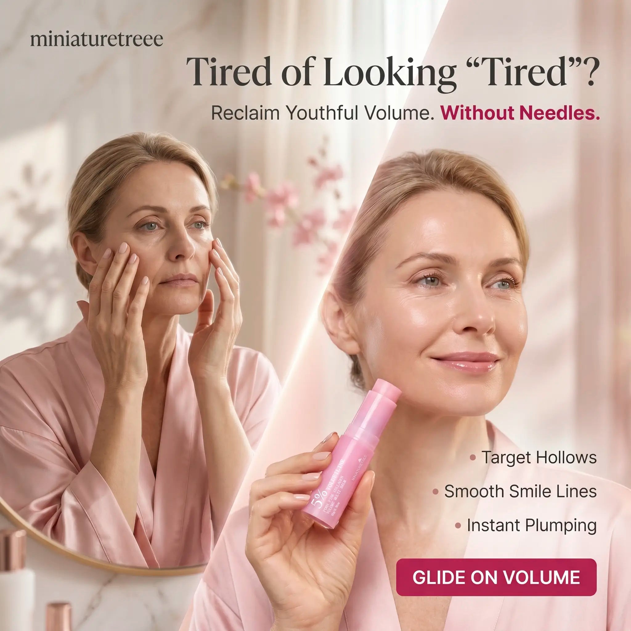 Miniature Tree™ 5% Volufiline Pink Volume Balm - Instant Needle-Free Plump & 24/7 Radiant Glow | Last Day Claim 90% OFF 🔥