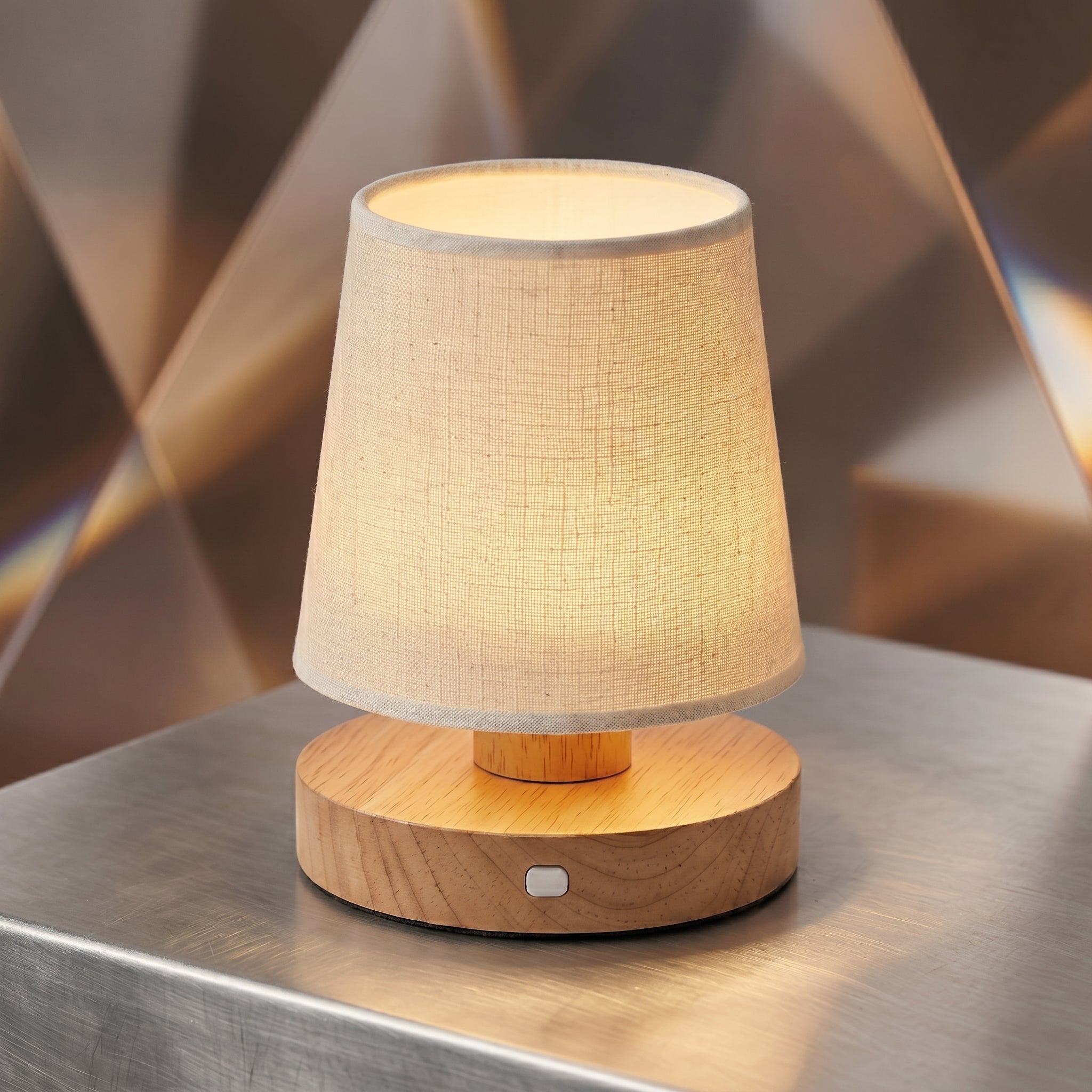 Modern Wooden Bedside Lamp