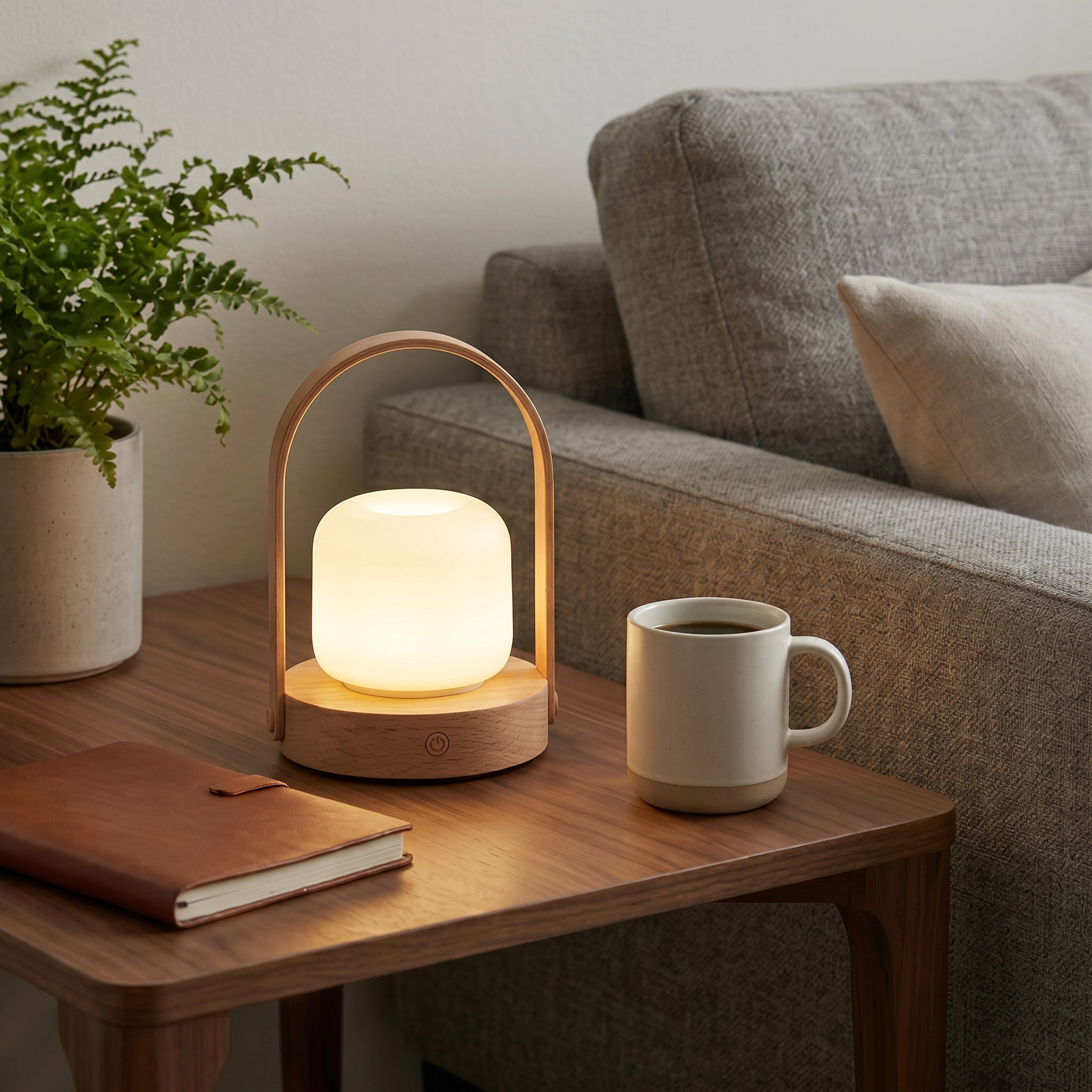 Modern Arch Wooden Table Lamp