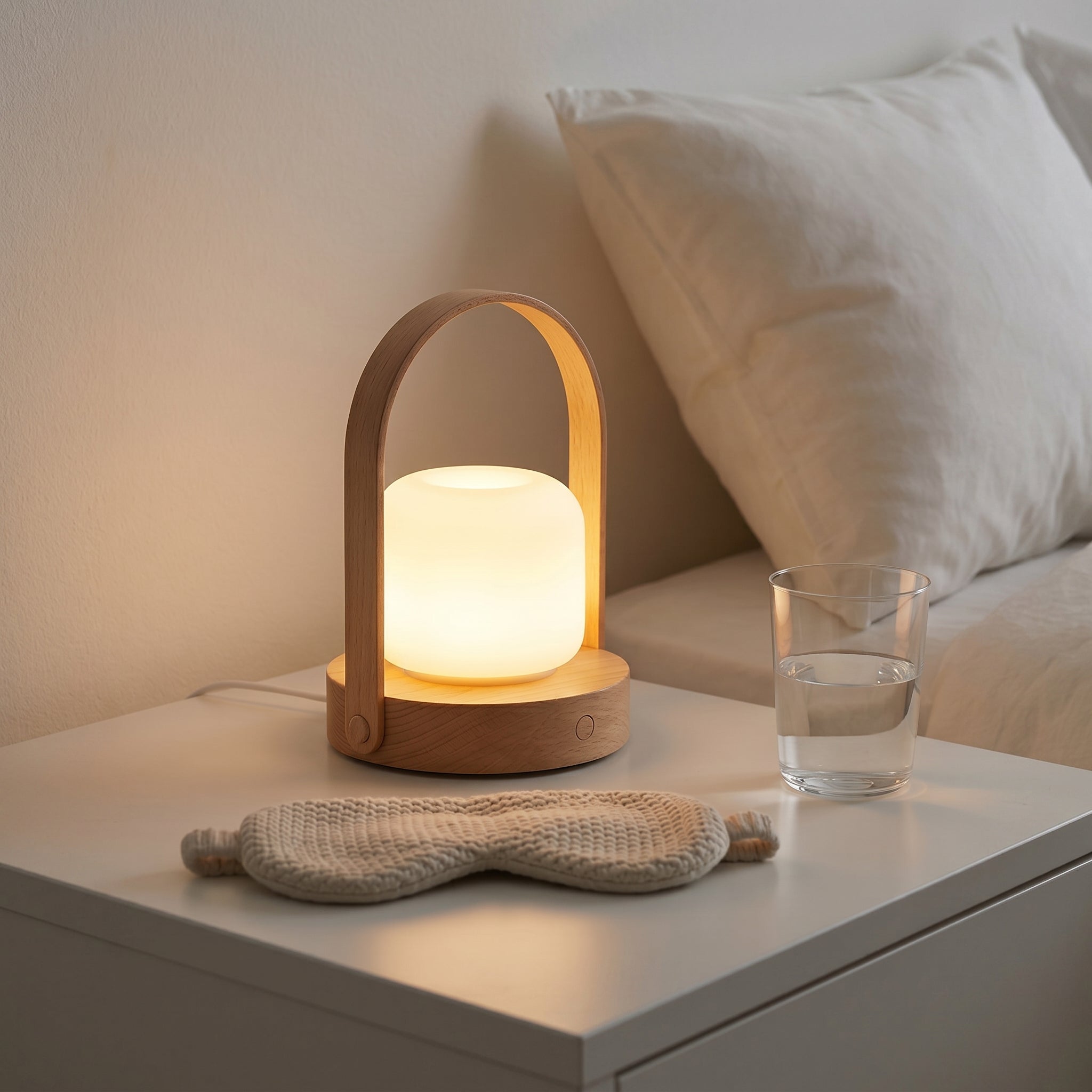 Modern Arch Wooden Table Lamp