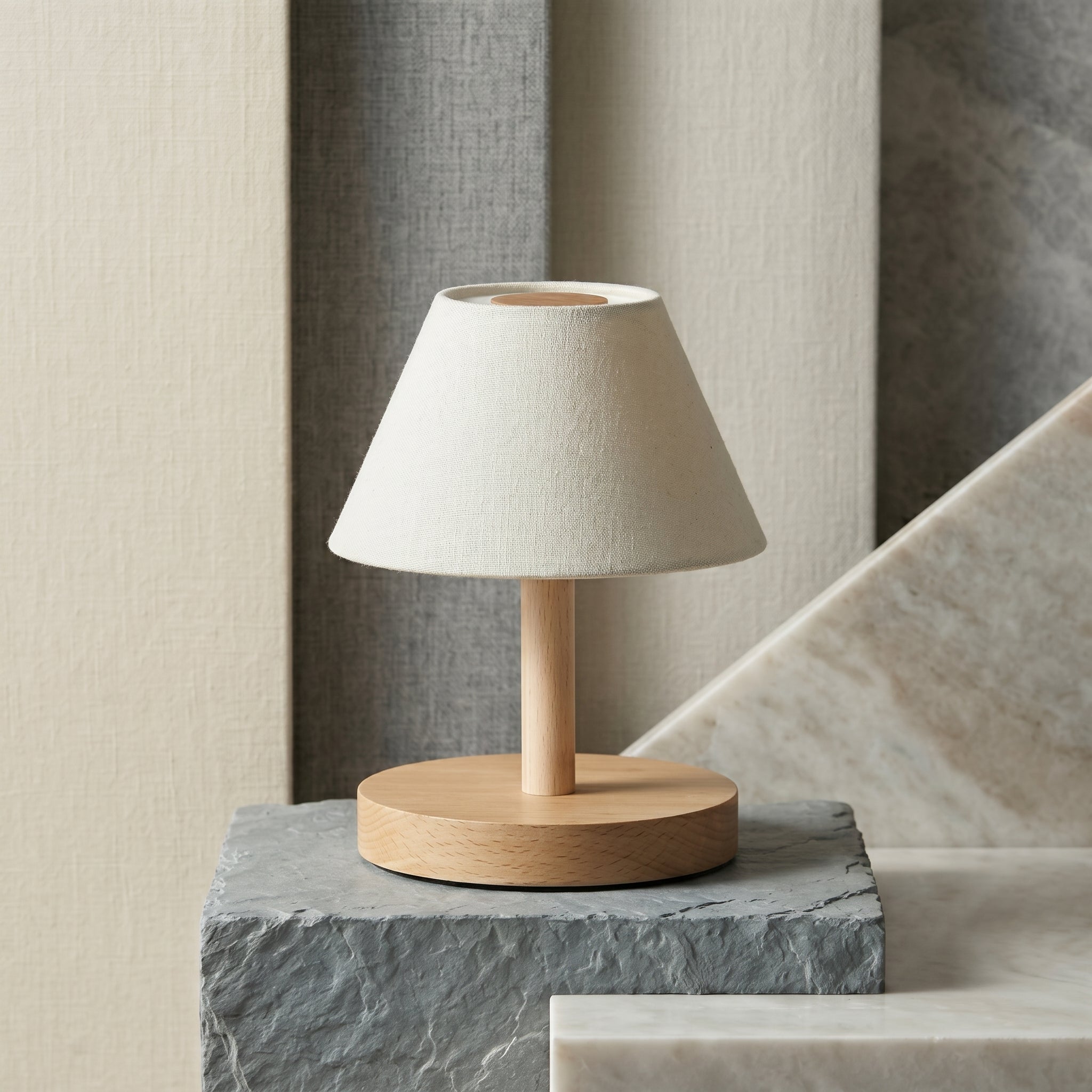 Minimalist Wooden Table Lamp