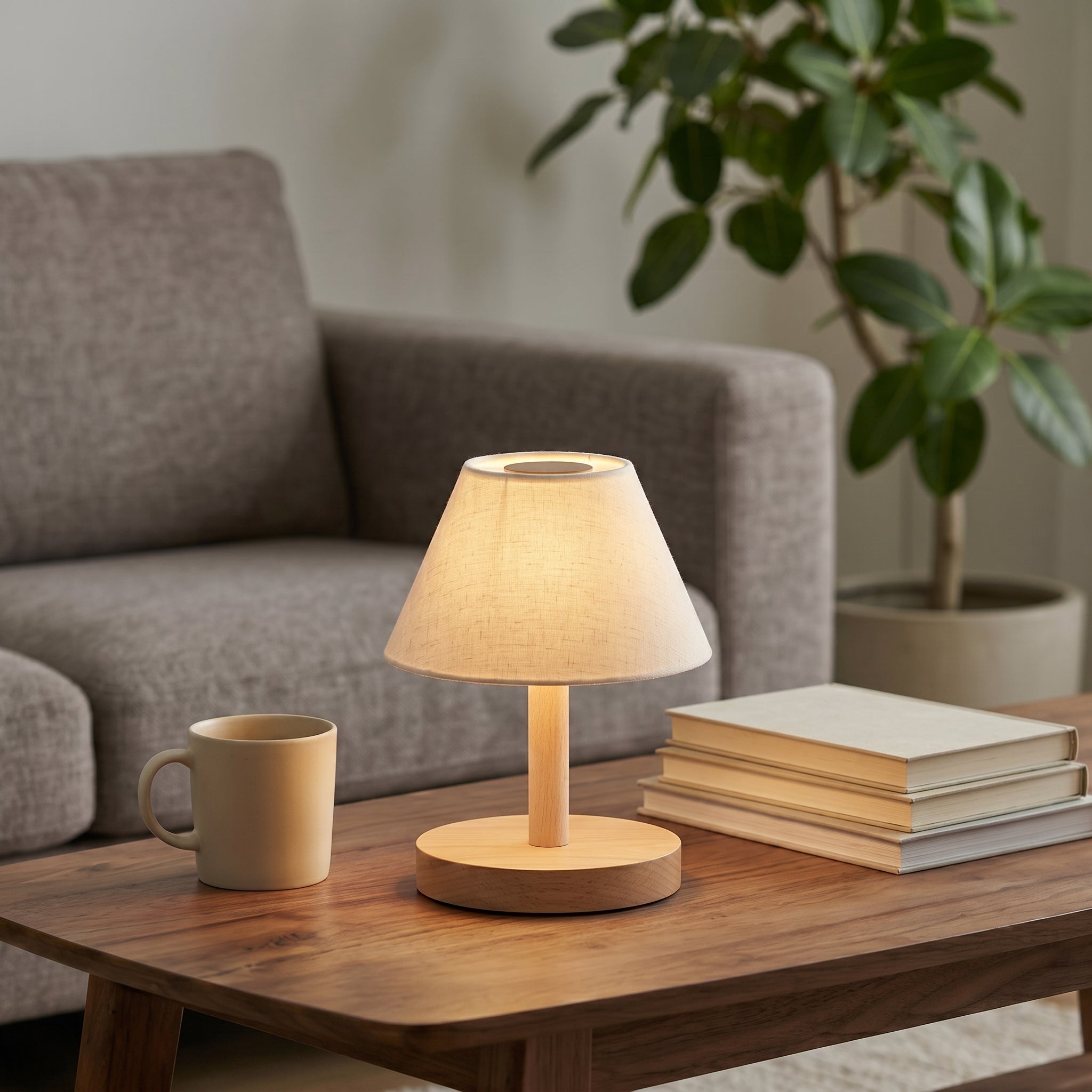Minimalist Wooden Table Lamp