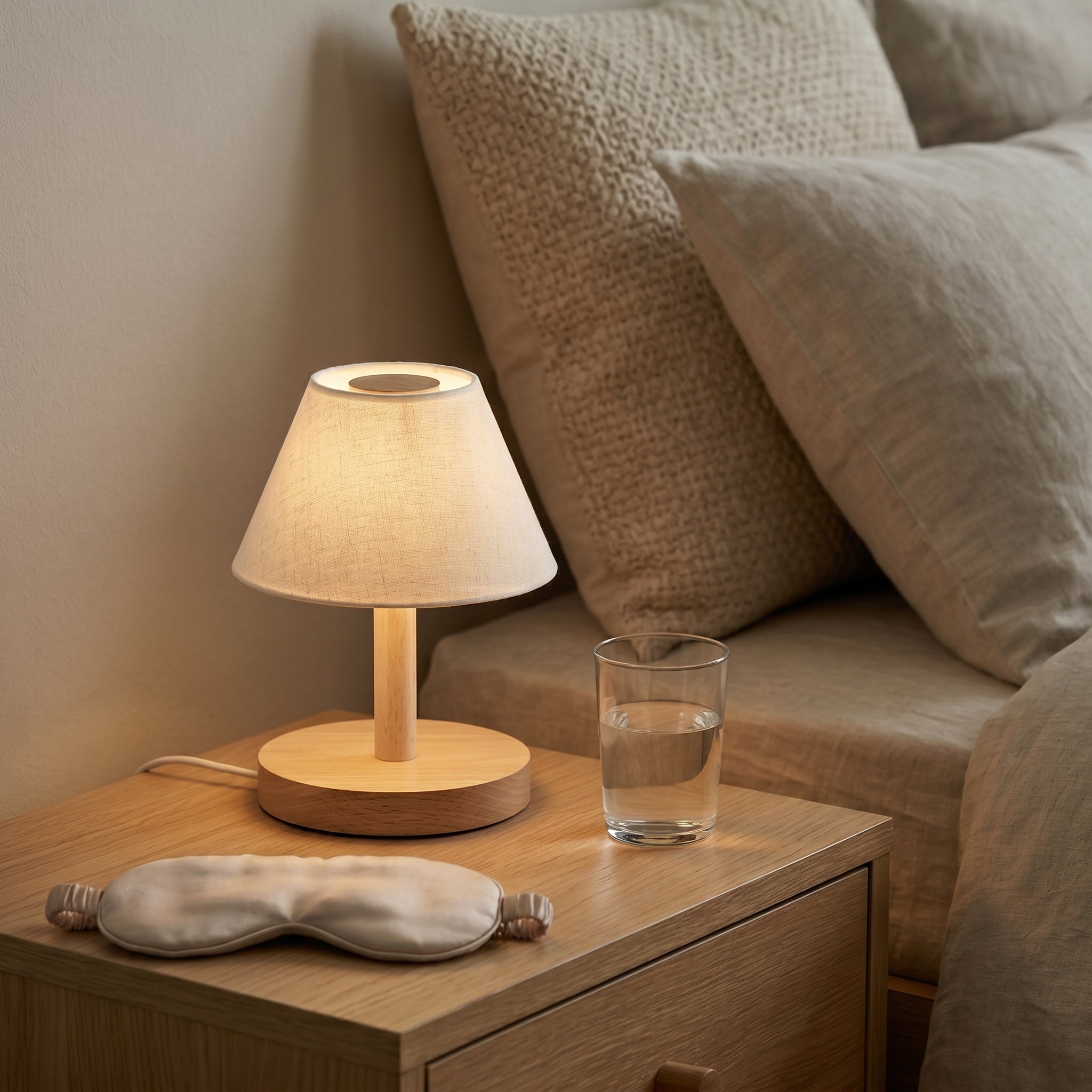 Minimalist Wooden Table Lamp