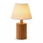 Modern Wooden Cylinder Table Lamp