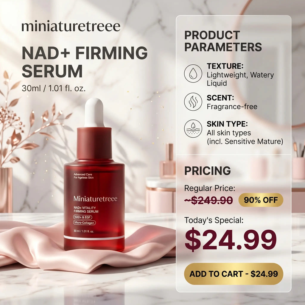 Miniaturetreee™ NAD+ Vitality Firming Serum - Visibly Smooths & Deeply Hydrates for a Radiant Glow | Last Day Claim 90% OFF🔥