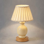Vintage-Inspired Pleated Table Lamp