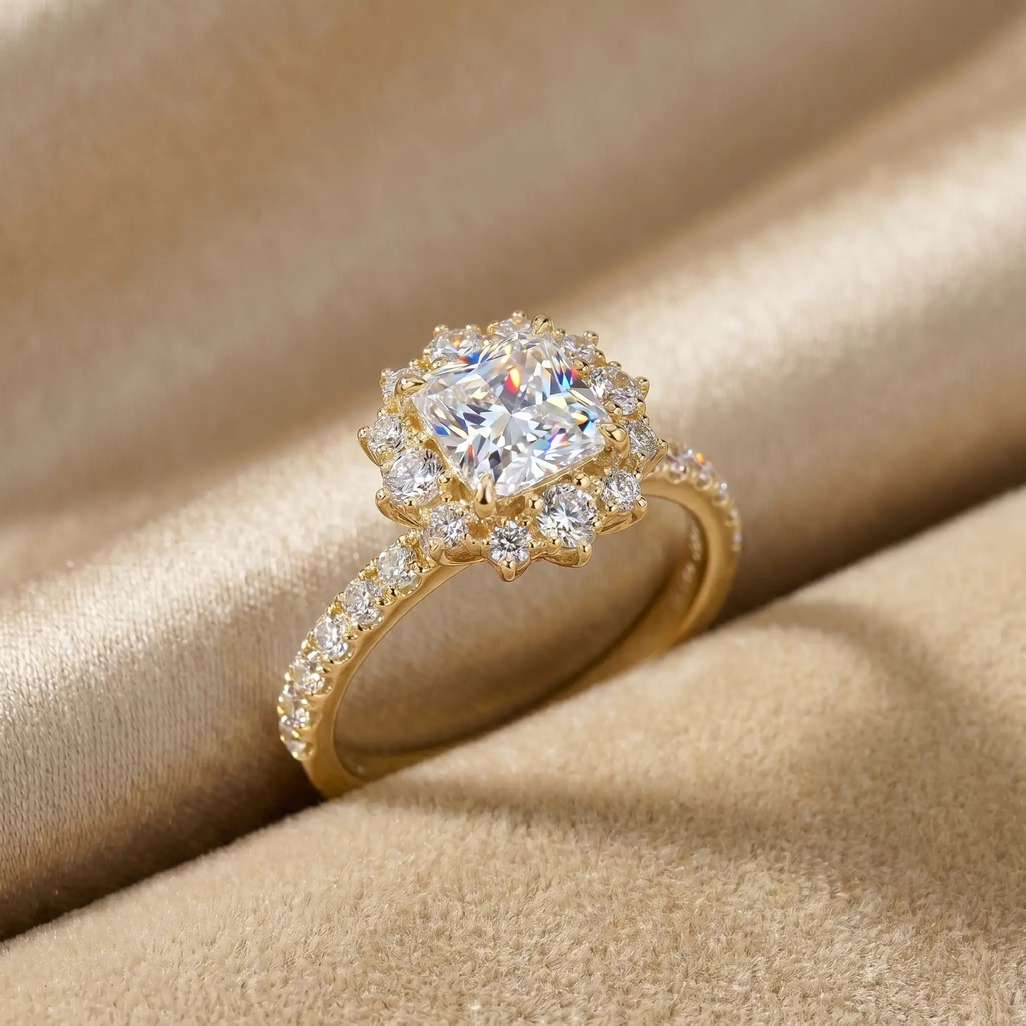 Csandiva™ Hand-Forged Vintage Moissanite Crown Ring | Butter-Smooth Micro-Pavé, Hypoallergenic Elegance | 90% OFF Last Day 🔥